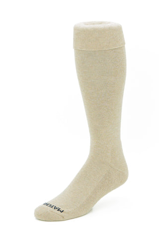 Matchplay Classic Long Socks in Oatmeal Marl
