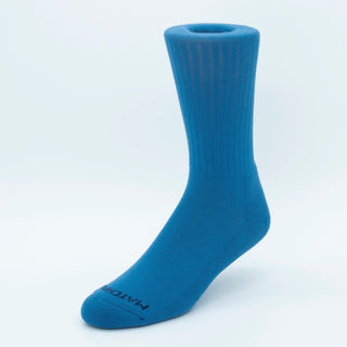 Matchplay Classic Sports Socks in Ocean Blue (Ribbed) - The Matchplay Company