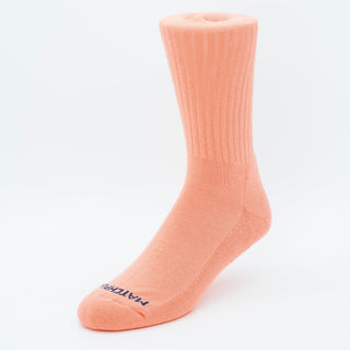 Matchplay Classic Sports Socks in Peach (Ribbed) - The Matchplay Company