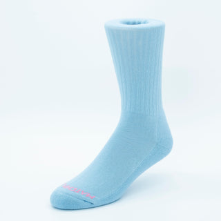 Matchplay Classic Sports Socks in Sky Blue (Ribbed) - The Matchplay Company