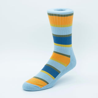 Matchplay Classic Sports Socks in Sky Blue Stripe - The Matchplay Company