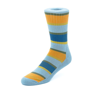 Matchplay Classic Sports Socks in Sky Blue Stripe