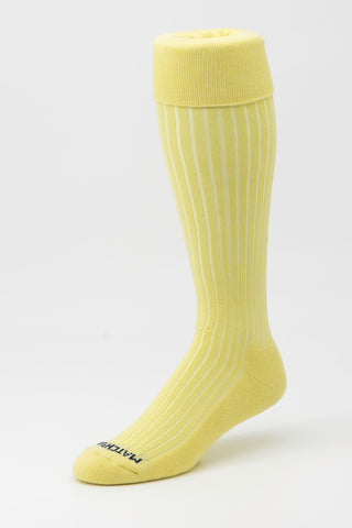 Matchplay Classic Long Socks in Limoncello (Ribbed)