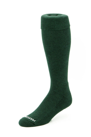Matchplay Classic Long Socks in Deep Green Marl