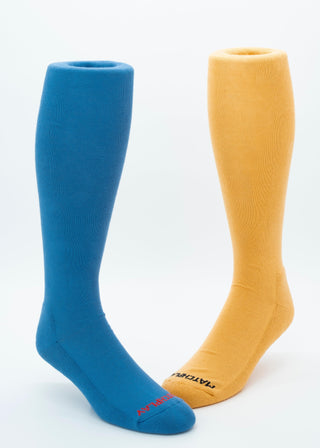 Matchplay Classic Long Socks in Ocean Blue - The Matchplay Company